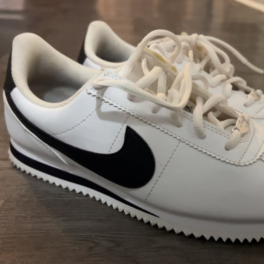 Nike Cortez White Black Size 5.5Y